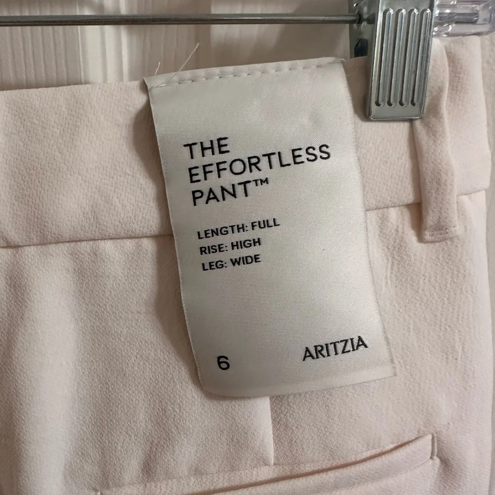Aritzia Off-White Effortless Pant - Picture 6 of 7